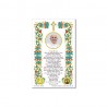 Pope Francis - Holy picture on parchment paper