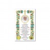 Pope Francis - Holy picture on parchment paper