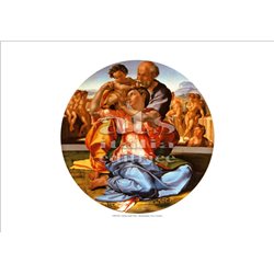 THE HOLY FAMILY - TONDO DONI Michelangelo - The Uffizi Gallery, Florence