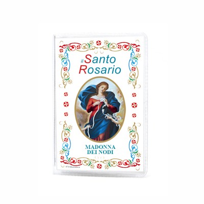 Madonna dei nodi - Opuscolo "Il Santo Rosario e i Misteri" con rosario