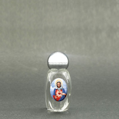 Sacro Cuore di Maria - Bottiglietta per acqua santa con immagine sacra