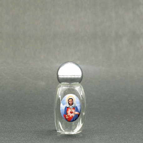 Holy Heart of Mary - Holy water bottle with sacred picture