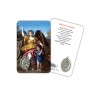 Angelo Custode - Immagine religiosa plastificata (card) con medaglietta