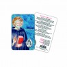 San Benedetto - Immagine religiosa plastificata (card) con medaglietta