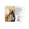 Saint Dominic - Plasticized religious card with medal