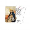 Saint Dominic - Plasticized religious card with medal
