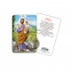 San Giuseppe - Immagine religiosa plastificata (card) con medaglietta