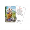 San Giuseppe - Immagine religiosa plastificata (card) con medaglietta