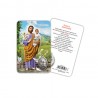 Saint Joseph - Laminated prayer card with medal