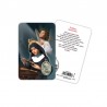 Saint Rita - Plasticized religious card with medal