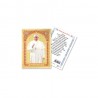 Pope Francis - Gold laminated holy picture