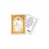 Pope Francis - Gold laminated holy picture