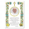 Pope Francis - Holy picture on parchment paper