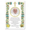 Pope Francis - Holy picture on parchment paper