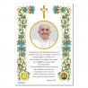 Pope Francis - Holy picture on parchment paper