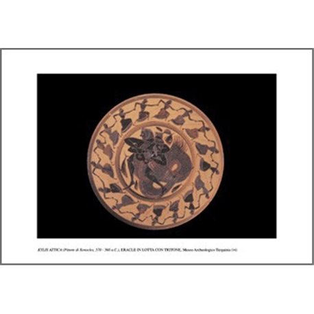 A BLACK-FIGURE KYLIX REPRESENTING THE STRUGGLE BETWEEN HERCULES AND TRITON Archaeological Museum, Tarquinia