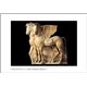 Poster 35x50 cm "WINGED HORSES (4th century) Archaeological Museum, Tarquinia"