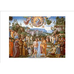 BATTESIMO DI CRISTO Perugino - Cappella Sistina, Citta' del Vaticano