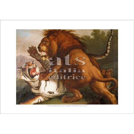 A LION AND TIGER FIGHTING Peter Wenzel - Pinacoteca, Vatican City