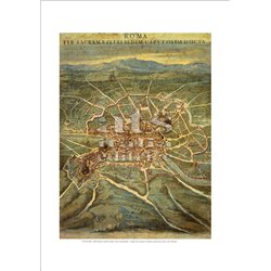 PIANTA DEL LATIUM ET SABINA (particolare) Ignazio Danti - Galleria delle Carte Geografiche, Citta' del Vaticano