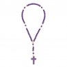 Bookmark "Our Lady of the Rosary" with wood Rosary - multilanguage