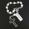 Our Lady of Knots - plasticized religious card with decade rosary