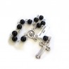 Saint Benedict - plasticized religious card with decade rosary