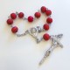 San Benedetto - Immagine religiosa plastificata (card) con decina rosario