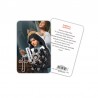 Santa Rita - Immagine religiosa plastificata (card) con decina rosario
