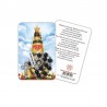 Our Lady of Loreto (sky) - plasticized religious card with decade rosary