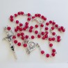 Saint Pio - plasticized religious card with rosary
