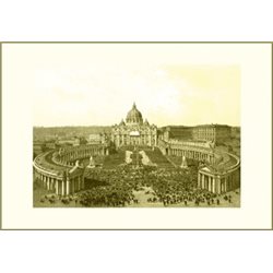 ST PETER'S SQUARE AND BASILICA Benoist - Colour Print
