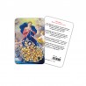 Our Lady of Knots - plasticized religious card with rosary