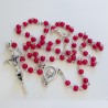 Saint Rita - plasticized religious card with rosary