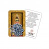 Our Lady of Loreto (niche) - plasticized religious card with rosary