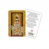 Our Lady of Loreto (niche) - plasticized religious card with rosary