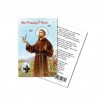 SAINT FRANCIS - Metal pin with Holy Picture