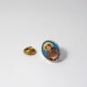 SAINT FRANCIS - Metal pin with Holy Picture