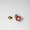 SACRED HEART OF JESUS - Metal pin with Holy Picture