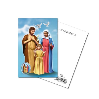 HOLY FAMILY - Metal pin with Holy Picture