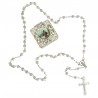 Square Rosary case "Saint Francis" with silver filigree Rosary