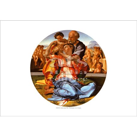 LA SACRA FAMIGLIA - TONDO DONI Michelangelo - Galleria degli Uffizi, Firenze