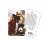 Saint John of God - Laminated prayer card with medal