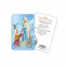 Our Lady of Lourdes - Laminated prayer card with medal
