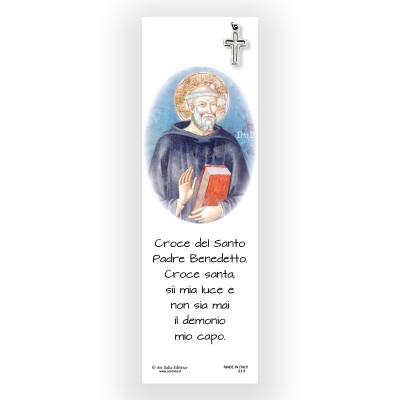 Parchment Bookmark Saint Benedict