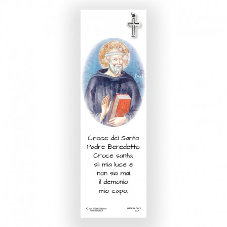 Parchment Bookmark Saint Benedict