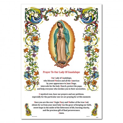 Our Lady of Guadalupe - Holy picture on parchment paper