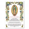 Madonna di Guadalupe - Immagine sacra su carta pergamena
