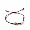 Cotton bracelet with holy picture