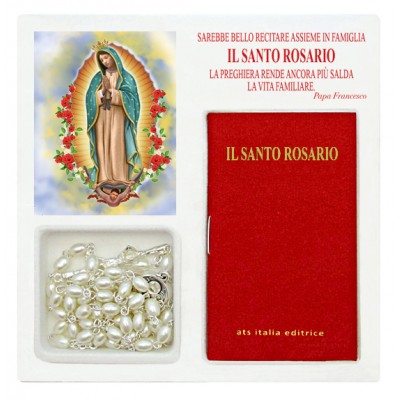 Aparecida - Mini book "The Holy Rosary" with rosary